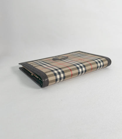 Burberry Gama Mouth Wallet 經典格紋口金長銀包