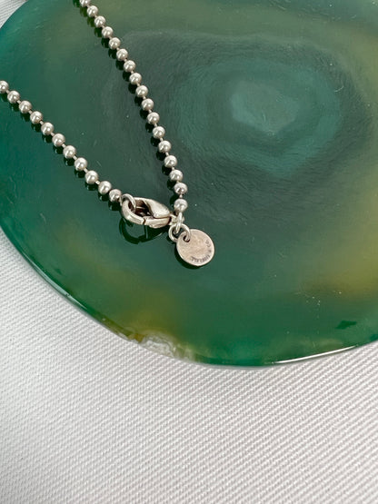 Tiffany&Co. 925 Necklace 925心心純銀型格頸鏈 有原裝塵袋盒