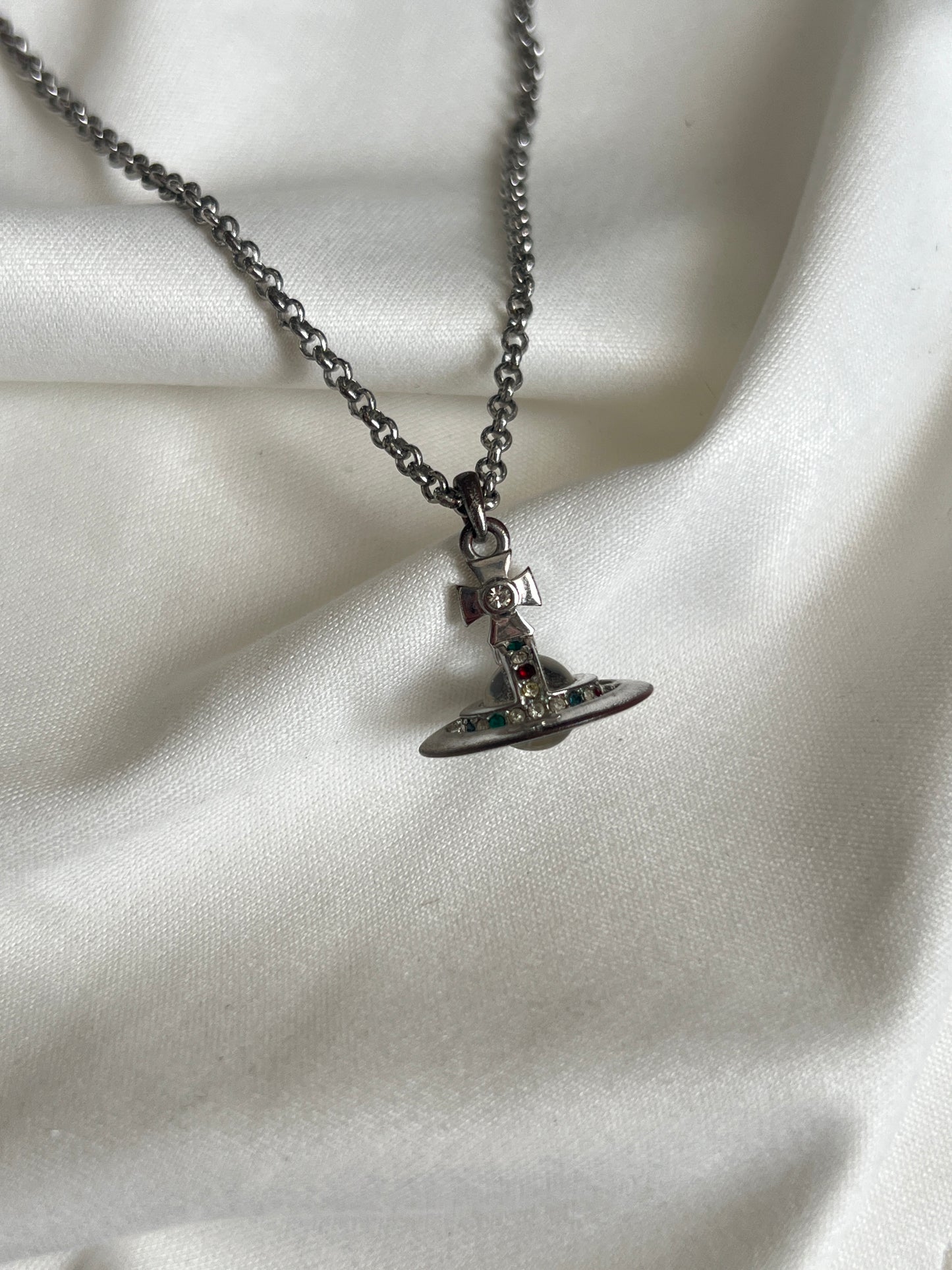 Vivienne Westwood Orb Pendant Necklace / Vivienne Westwood土星銀頸鏈 Orb Pendant Necklace