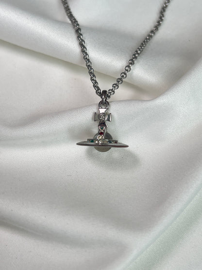 Vivienne Westwood Orb Pendant Necklace / Vivienne Westwood土星銀頸鏈 Orb Pendant Necklace