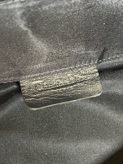 Dior深藍色馬鞍手拿包肩背側肩袋 贈金屬肩帶及珍珠吊飾 中古Vintage