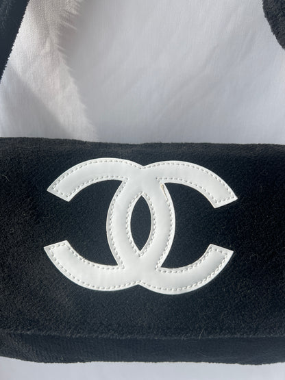 Jennie同款 Chanel VIP gift bag 啤啤熊毛絨黑色斜孭袋側背包