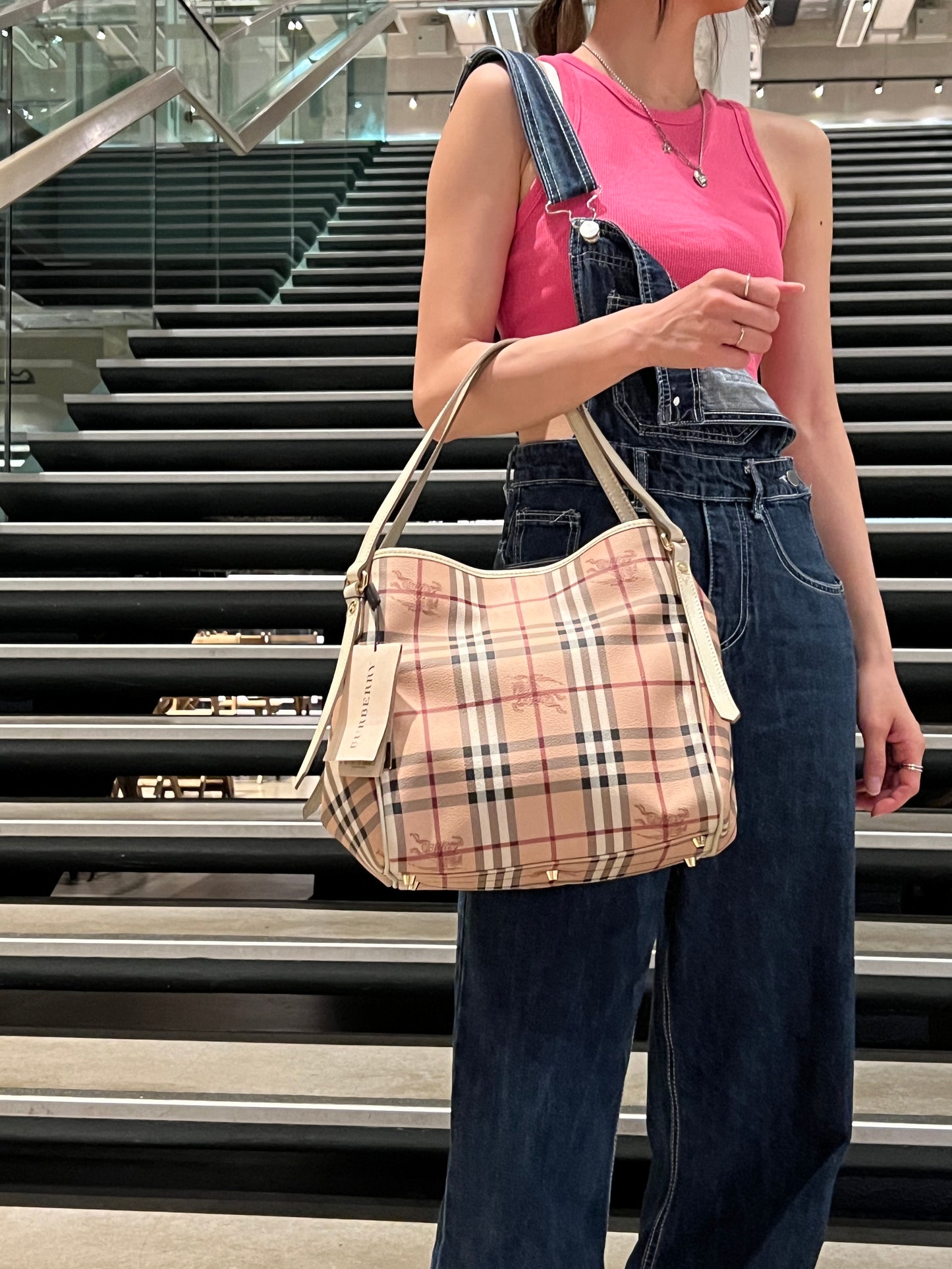 BURBERRY Shoulder Bag 格紋手提單肩側背包