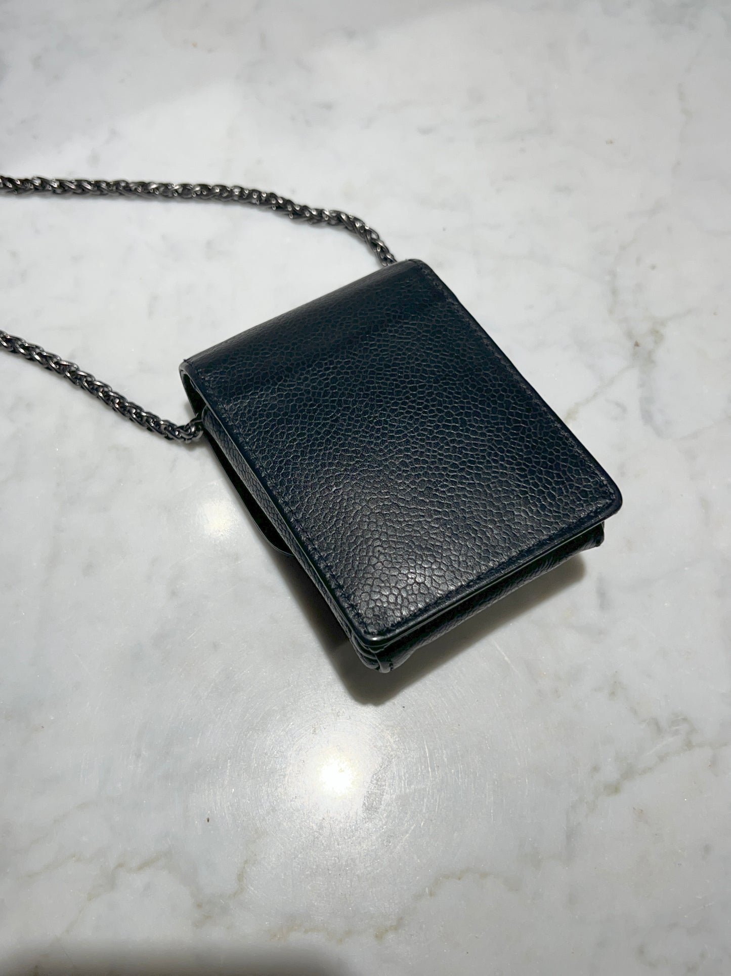1997-1999 CHANEL魚子醬手提袋斜肩側肩包 送肩帶 日本中古二手Vintage