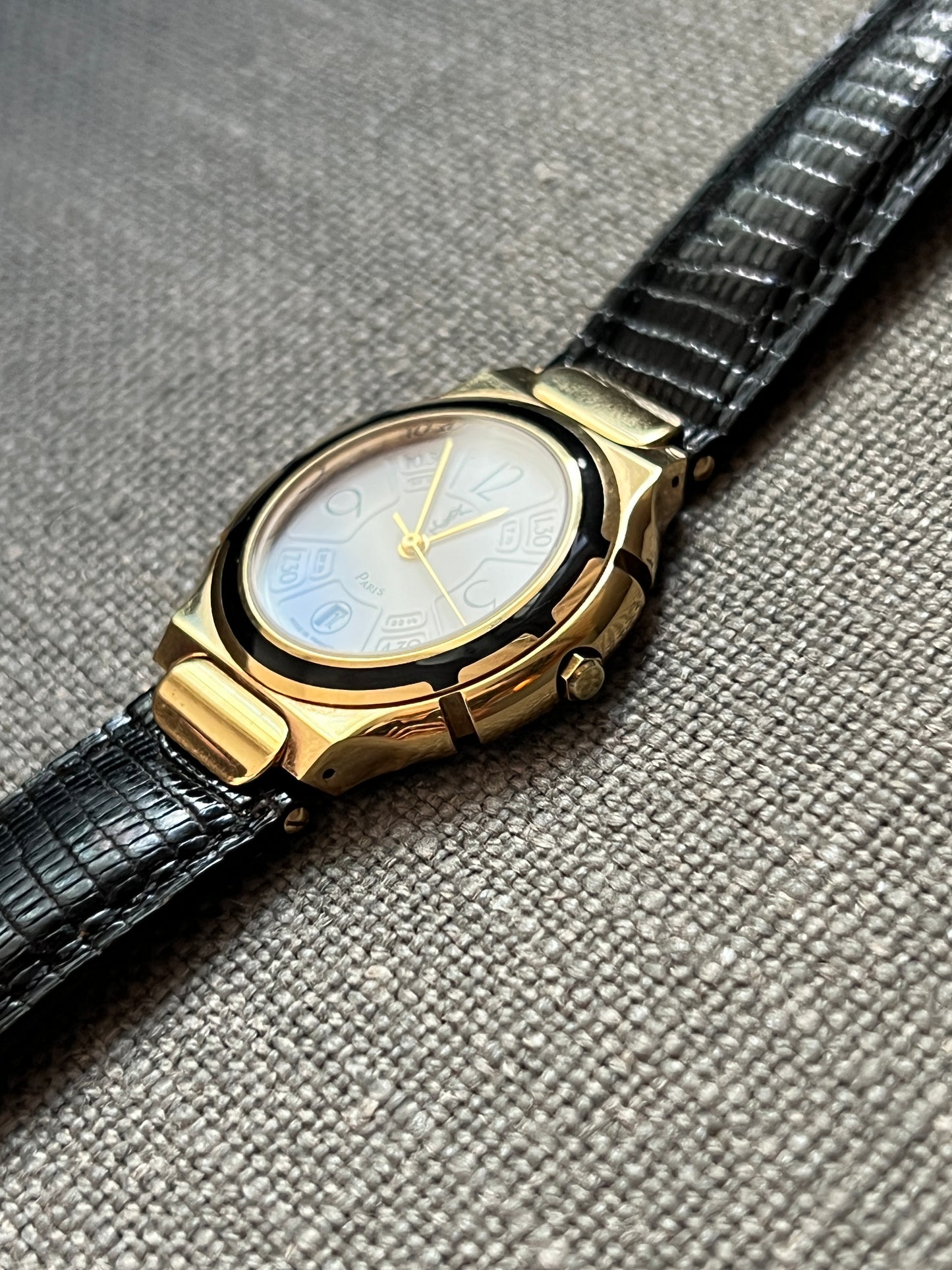 YSL稀有氣質中古手錶皮革錶帶 日本vintage 情人節禮物