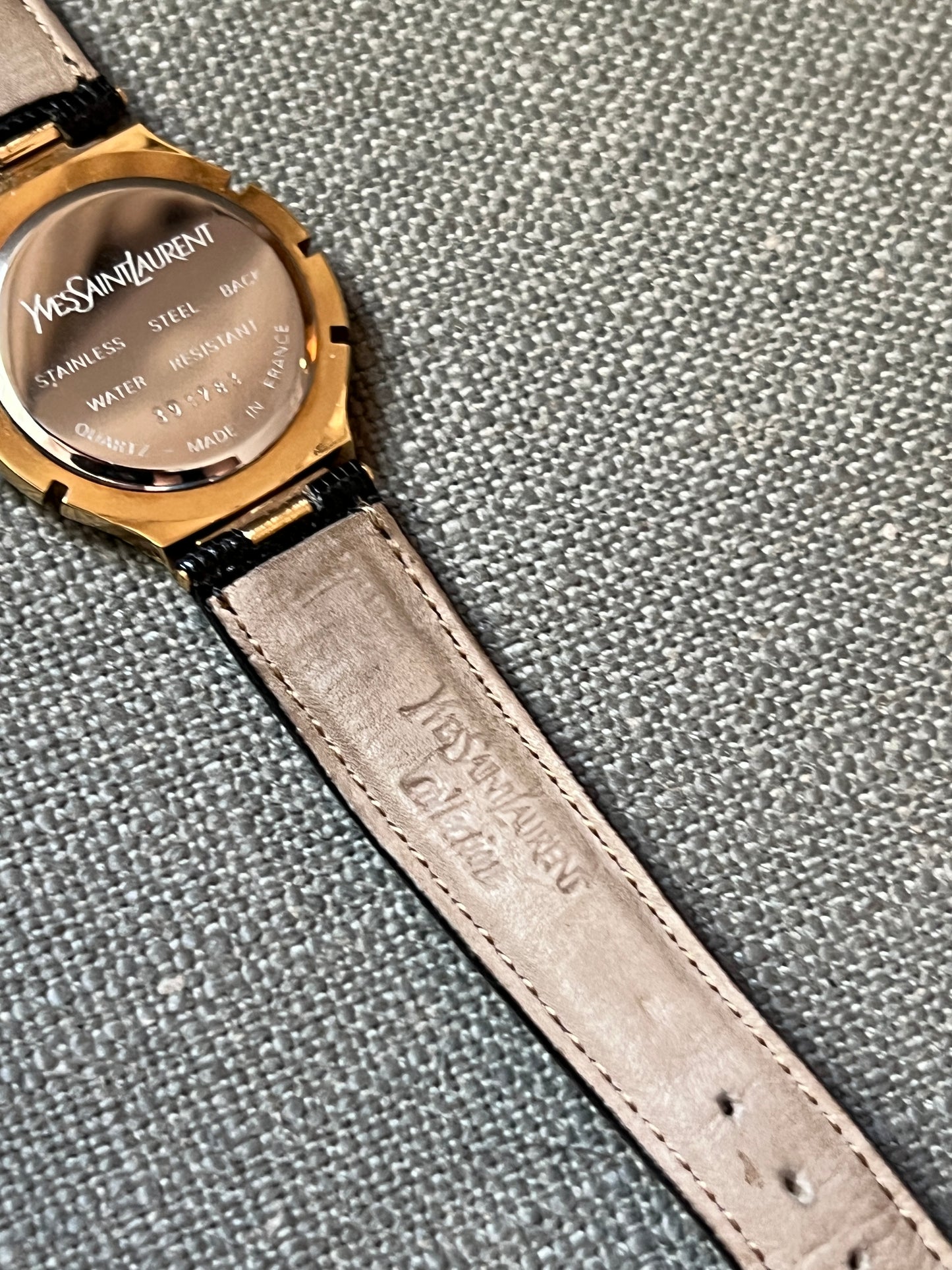 YSL稀有氣質中古手錶皮革錶帶 日本vintage 情人節禮物
