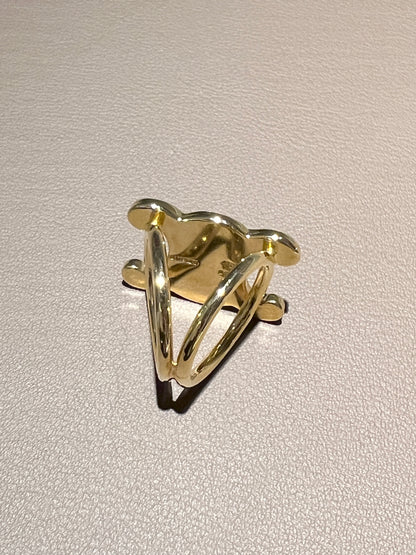 Celine稀有凱旋門金色絲巾扣絲巾環 日本中古Vintage