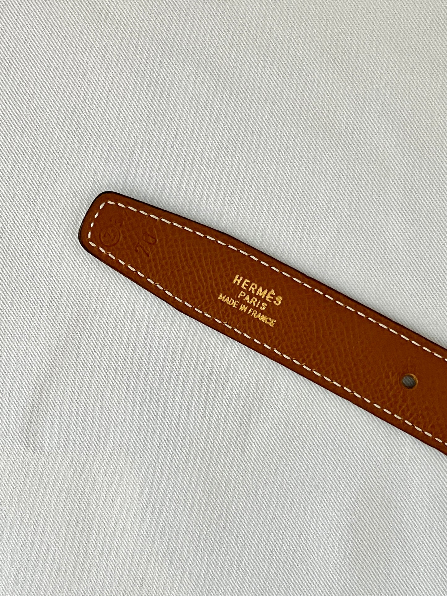 Hermes H reversible belt 24mm金扣黑色啡色雙面皮腰帶