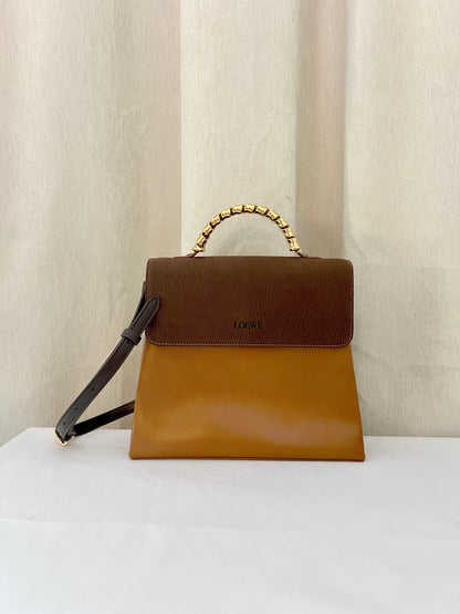 Loewe蛇骨手柄手袋肩背側背斜孭包送肩帶 原裝塵袋 稀有中古美品