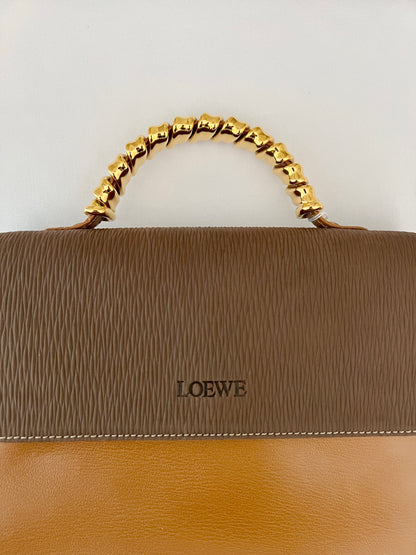 Loewe蛇骨手柄手袋肩背側背斜孭包送肩帶 原裝塵袋 稀有中古美品