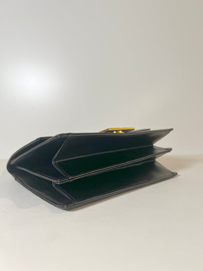 Givenchy黑色皮革手提色手挽袋 中古孤品