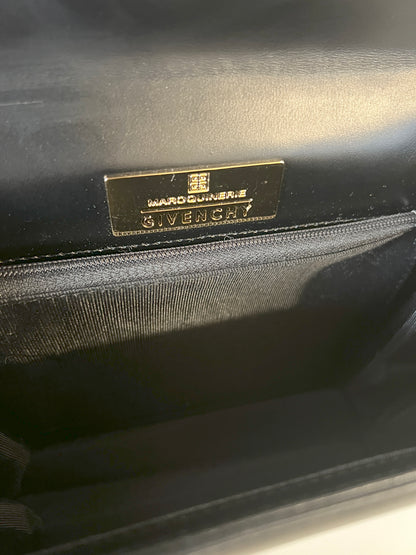 Givenchy黑色皮革手提色手挽袋 中古孤品