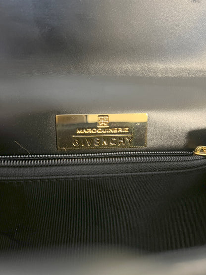 Givenchy黑色皮革手提色手挽袋 中古孤品