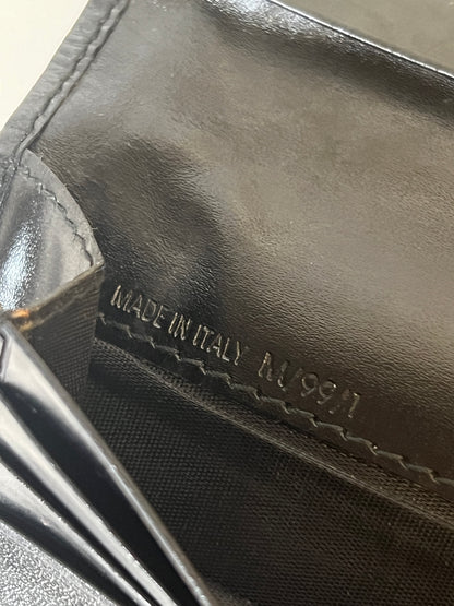 Celine黑色凱旋門短夾皮革銀包錢包 日本中古Vintage