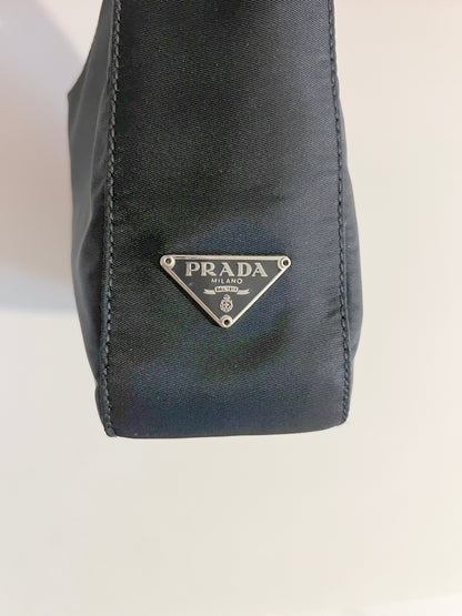 Prada Nylon Shoulder Bag稀有獨特袋口手提腋下包 保證卡 中古