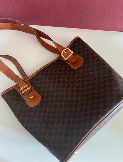 Celine Macadam tote bag 賽琳凱旋門單肩包中古手提袋