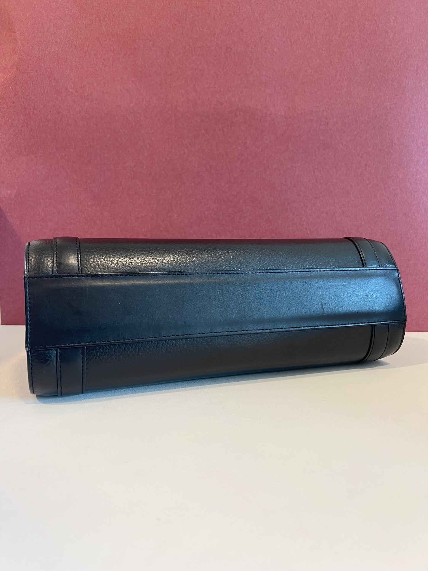 中古Burberry's皮革黑色手提包 日本中古二手vintage