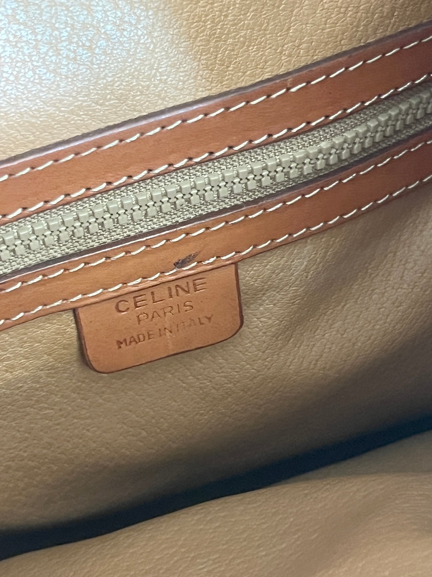 Celine Macadam backpack 賽琳凱旋門中古啡色背包