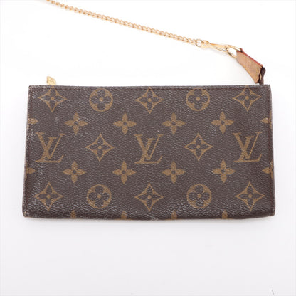 LV LOUIS VUITTON Monogram Bucket GM啡色老花肩背袋側斜背包手提袋 附有小老花袋配送肩帶 可當作小包包用 日本中古二手vintage